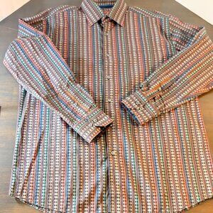 Visconti Black Button-Up Shirt – Men’s Large - Like New